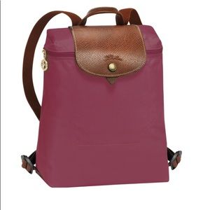 Longchamp Le Pliage Backpack Dahlia NEW